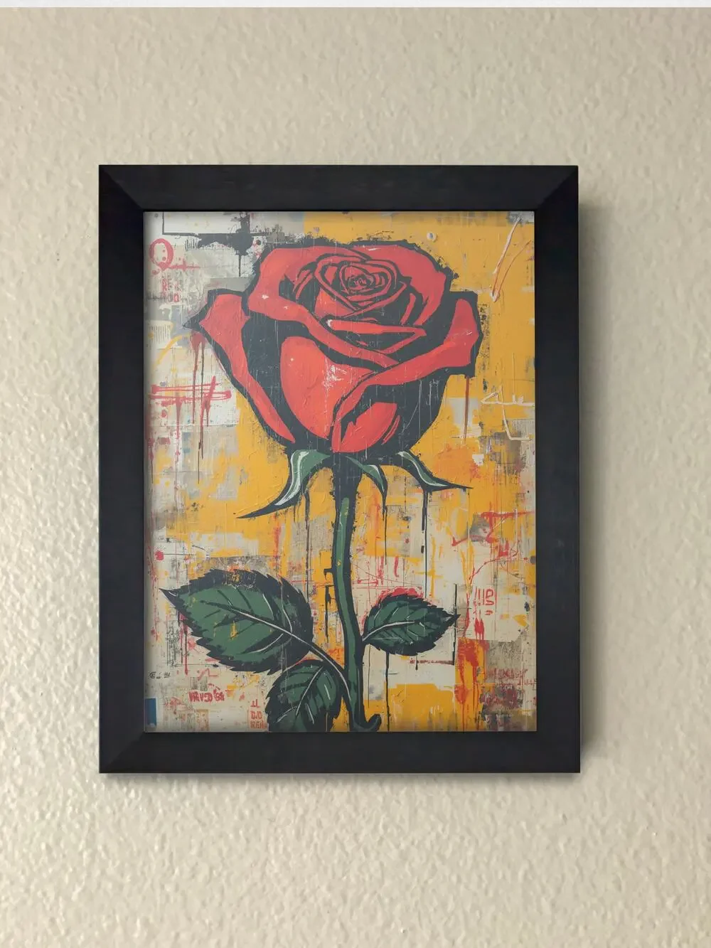 Red Rose Wall Art